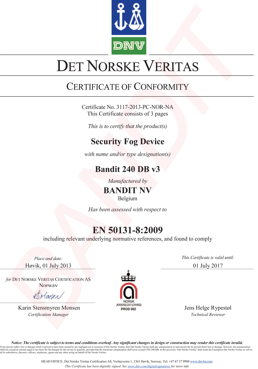 BANDIT DNV